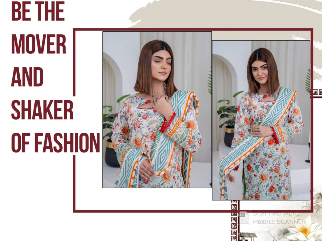 Floral Printed Lawn Unstitched 3-Piece Suit